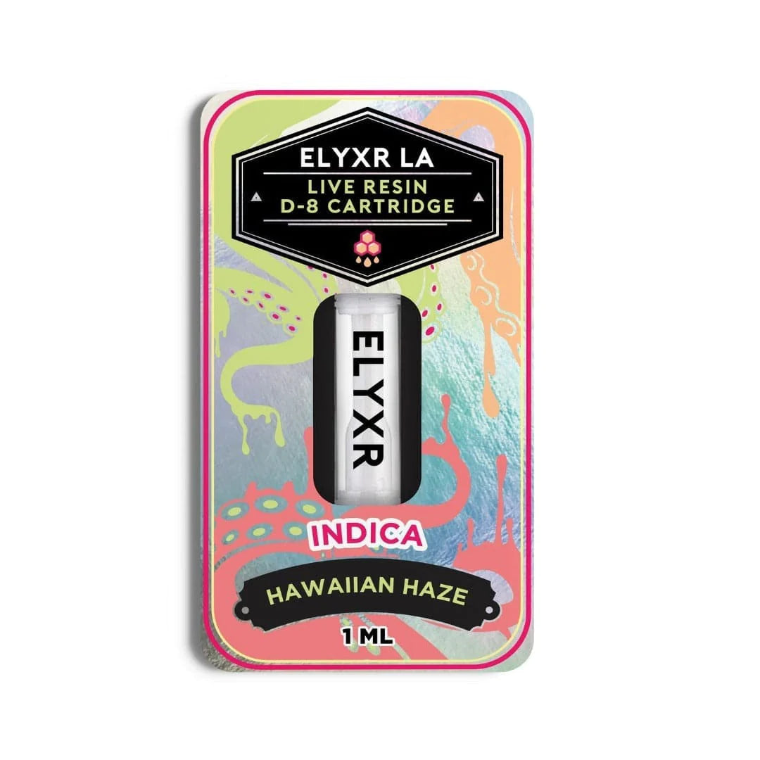 Delta 8 Live Resin Cartridge Hawaiian Haze Indica - 1ml 