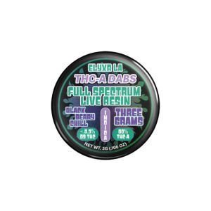 THC-A Dabs Full Spectrum Live Resin Blackberry Chill Indica - 3g