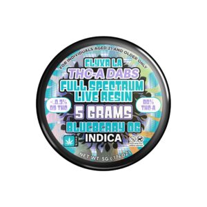 THC-A Dabs Full Spectrum Live Resin Blueberry OG Indica - 5g