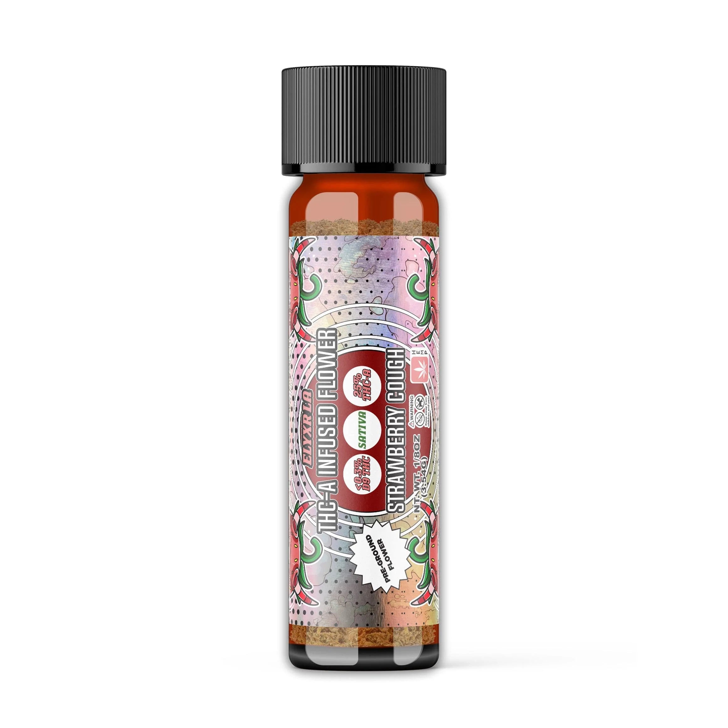 THC-A Infused Flower Strawberry Cough Sativa 1/8oz - 3.54g