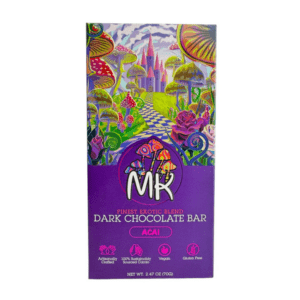 Magic Kingdom Mushroom Chocolate Bar - Dark Chocolate Bar - Acai