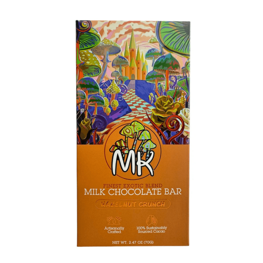 Magic Kingdom Mushroom Chocolate Bar - Milk Chocolate - Hazelnut Crunch