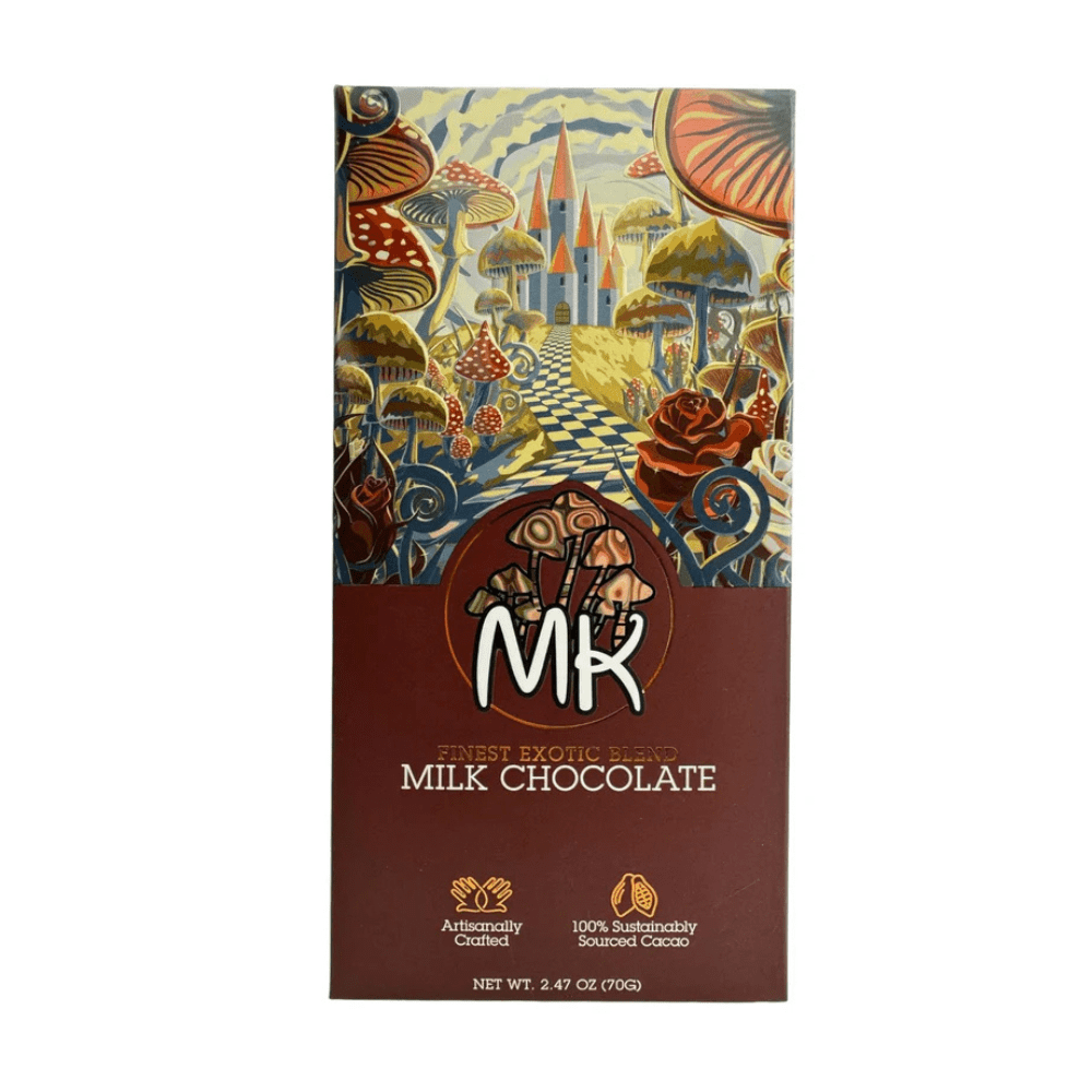 Magic Kingdom Mushroom Chocolate Bar - Milk Chocolate - Finest Exotic Blend