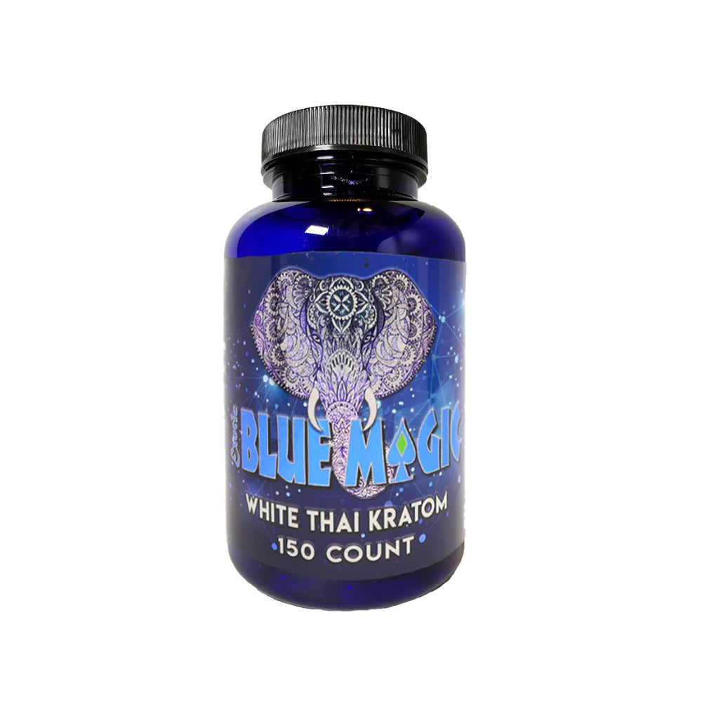 Blue Magic Kratom Capsules White Thai  - 150ct