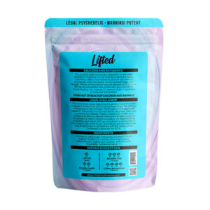 Lifted Mushroom Gummies 6000mg – Blue Razz Slushy Flavor, Back View