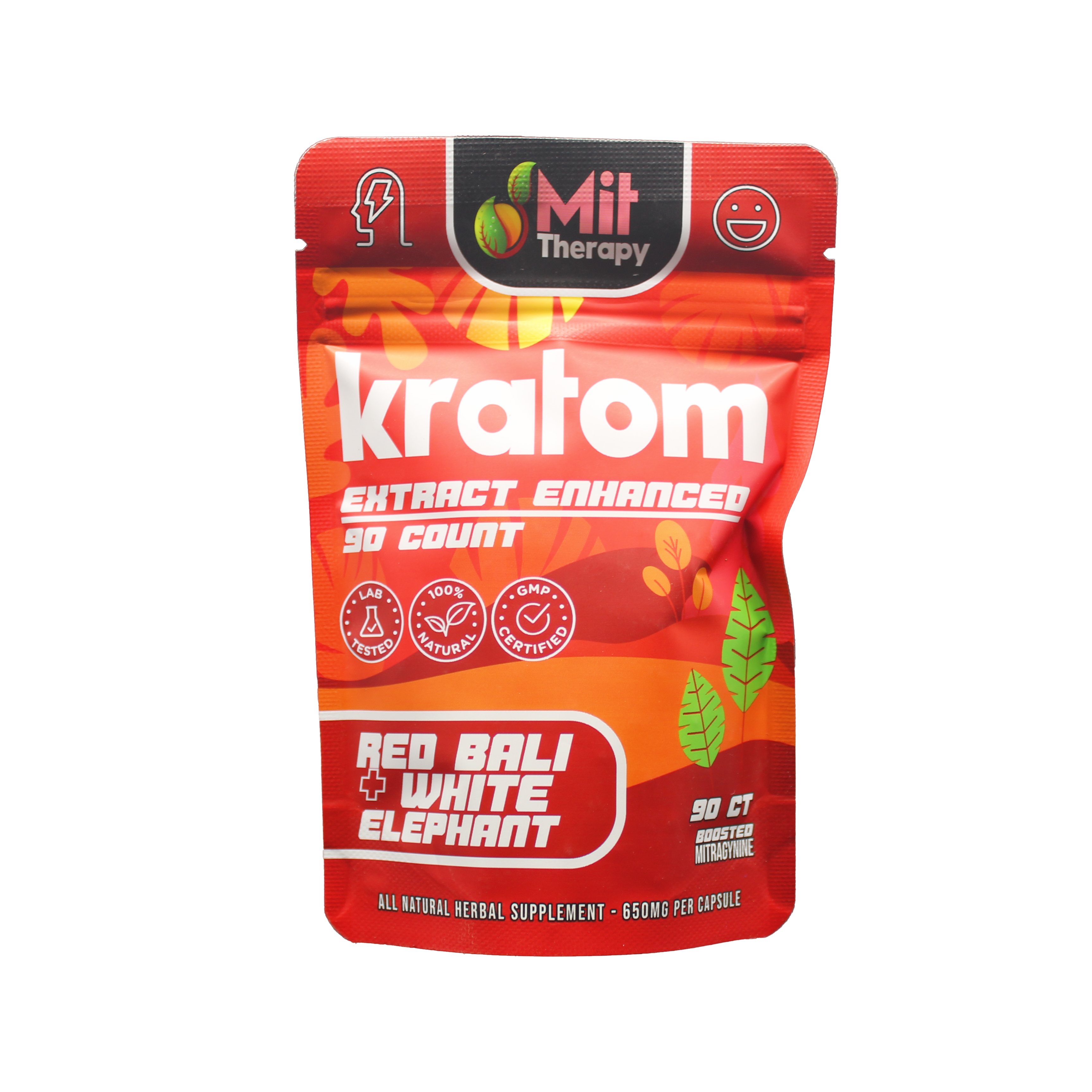 Mit Therapy Kratom Capsules Red Bali  - 90ct
