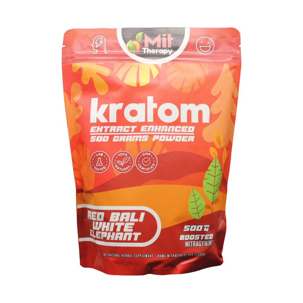 Buy Mit Therapy Kratom Capsules - Red Bali White Elephant - 500g