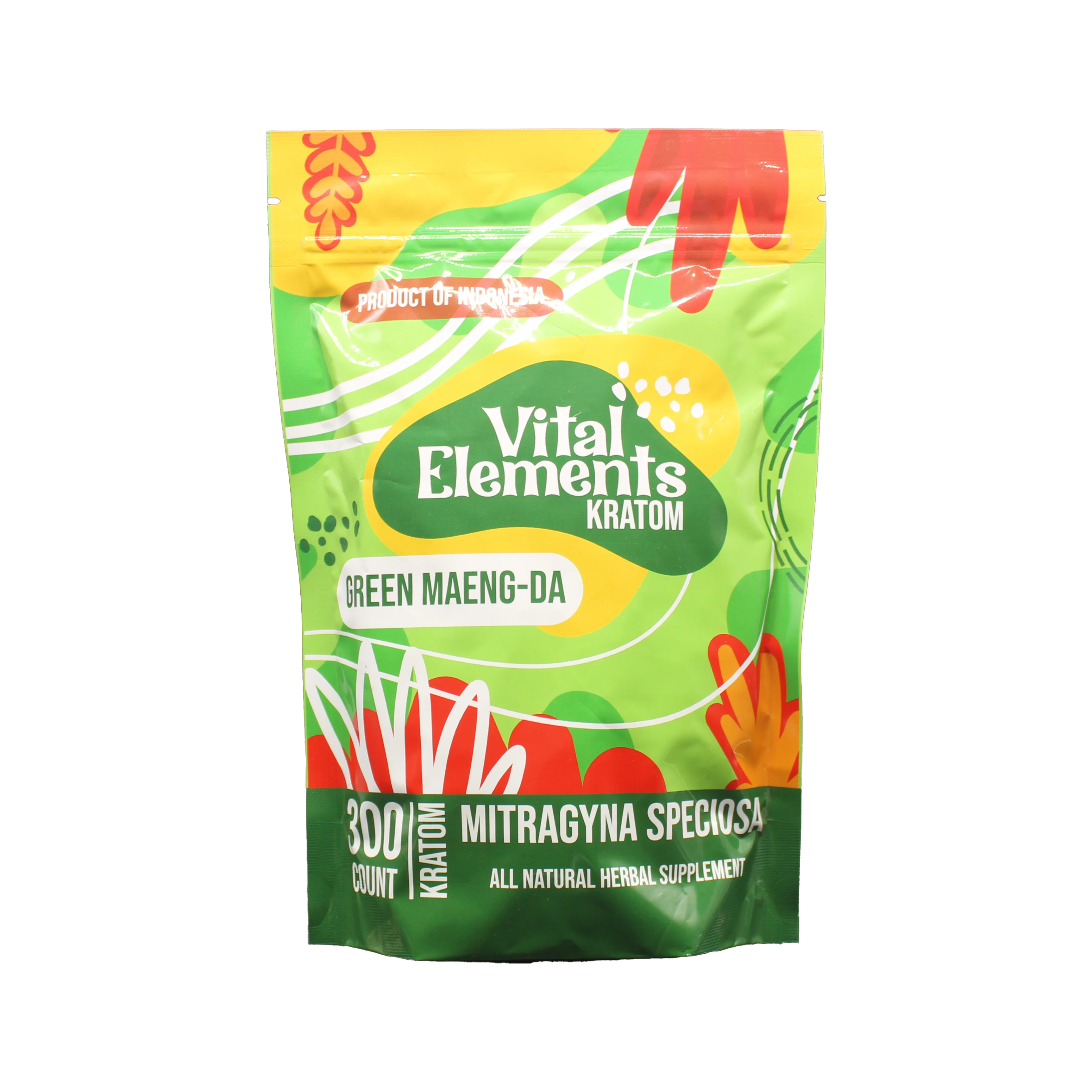 Vital Elements Kratom Capsules Green Maeng Da - 300ct