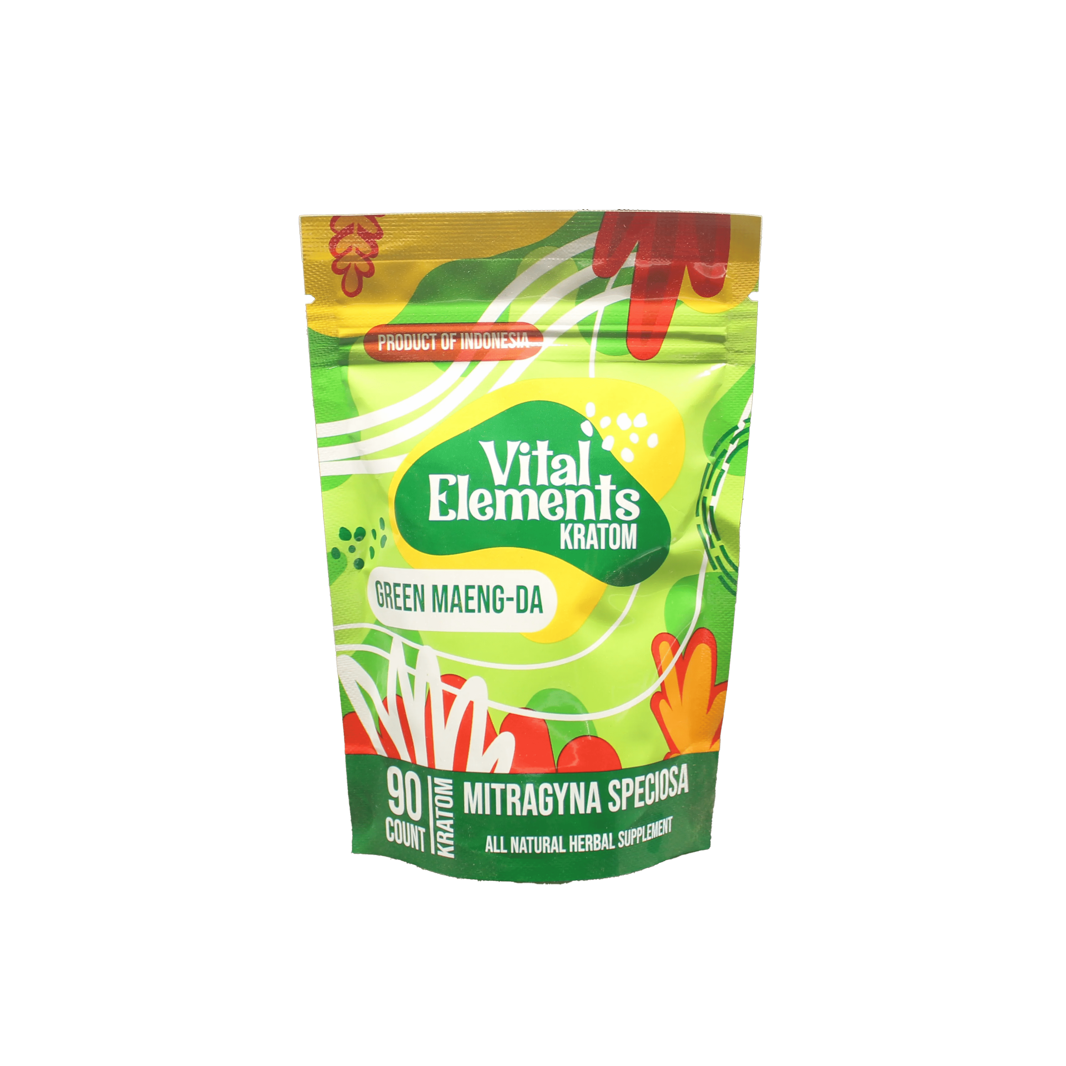Vital Elements Kratom Capsules Green Maeng Da - 90ct
