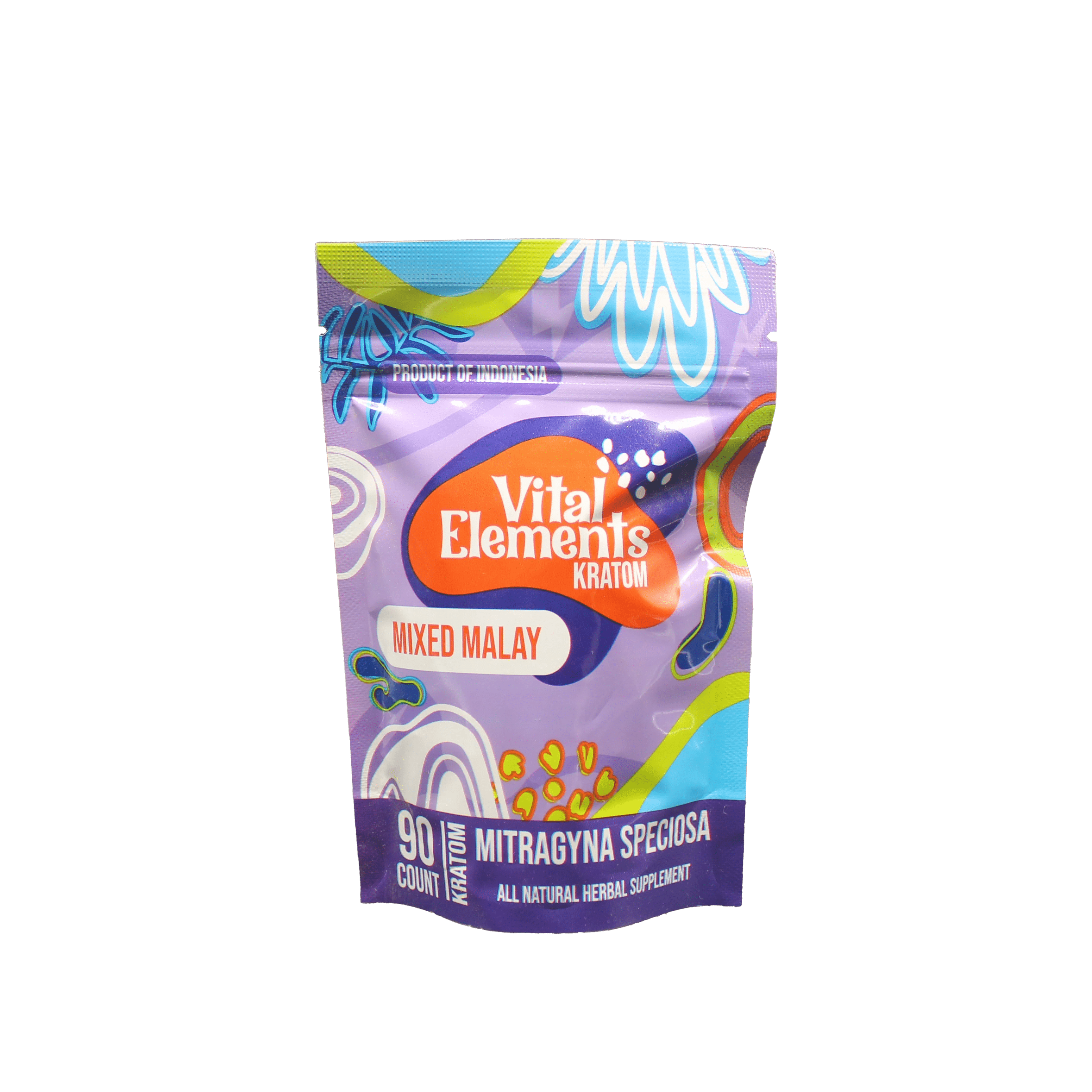 Vital Elements Kratom Capsules Mixed Malay - 90ct