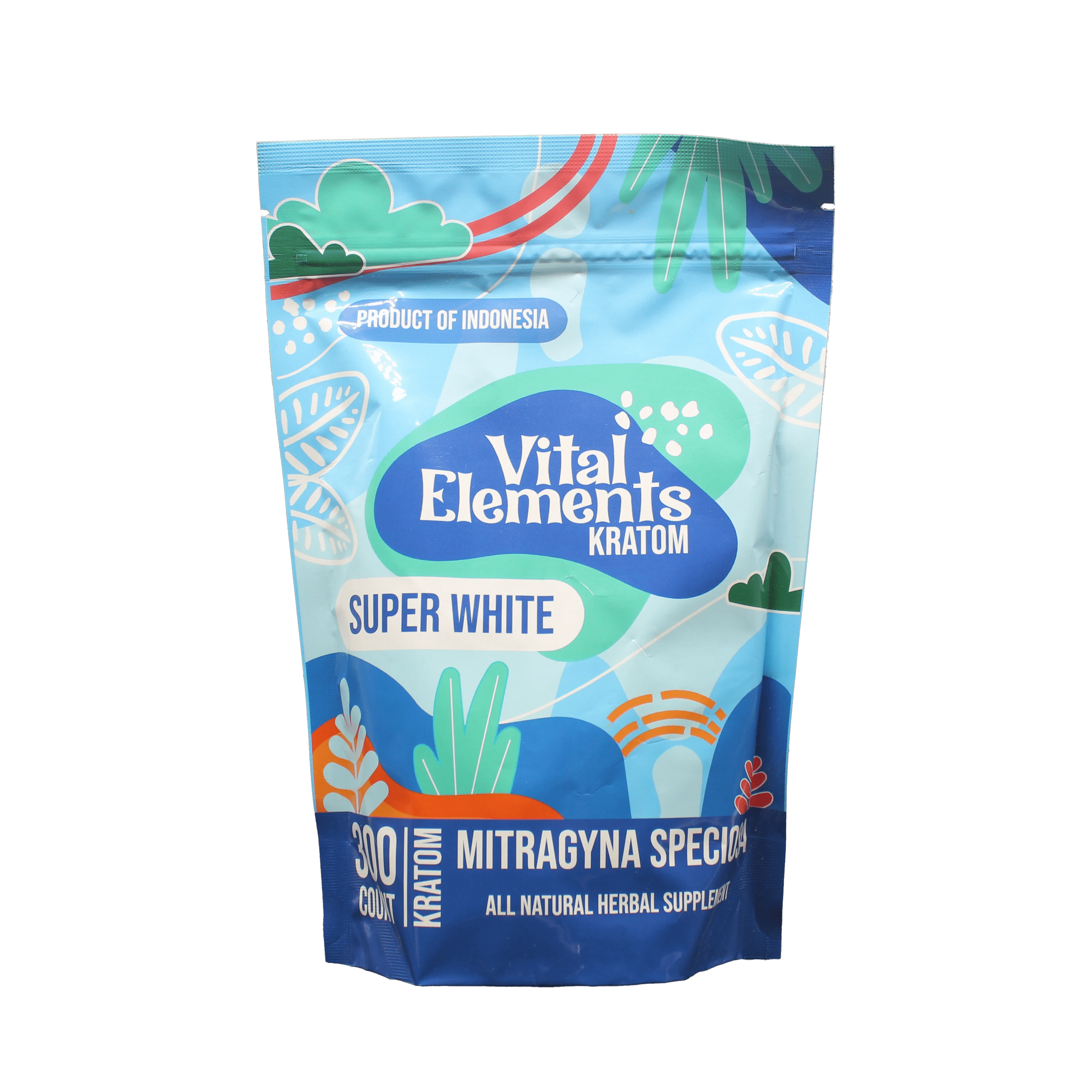 Vital Elements Kratom Capsules Super White - 300ct
