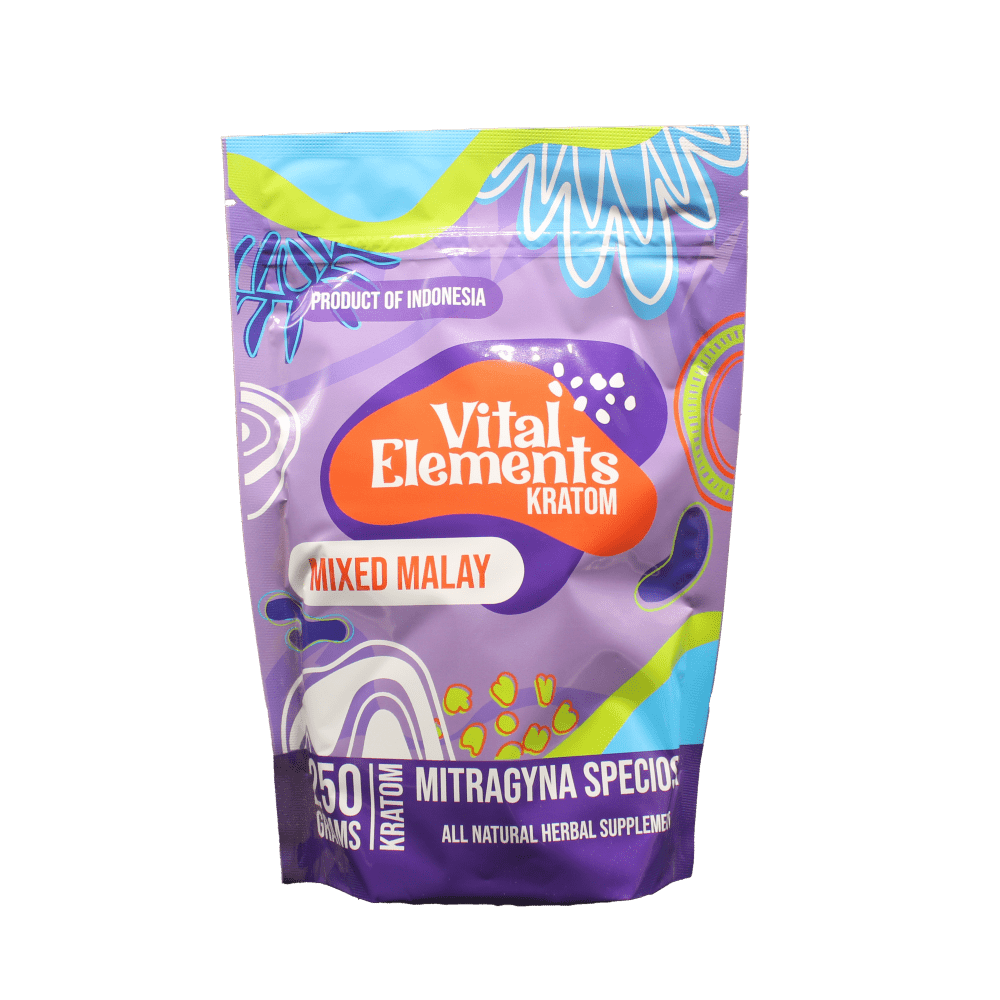 Buy Vital Elements Kratom Powder - Mixed Malay, 250g