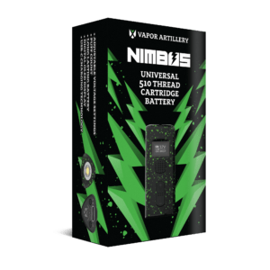 Buy Vapor Artillery Nimbus Cartridge Battery - 210 Thread - Black Green Color