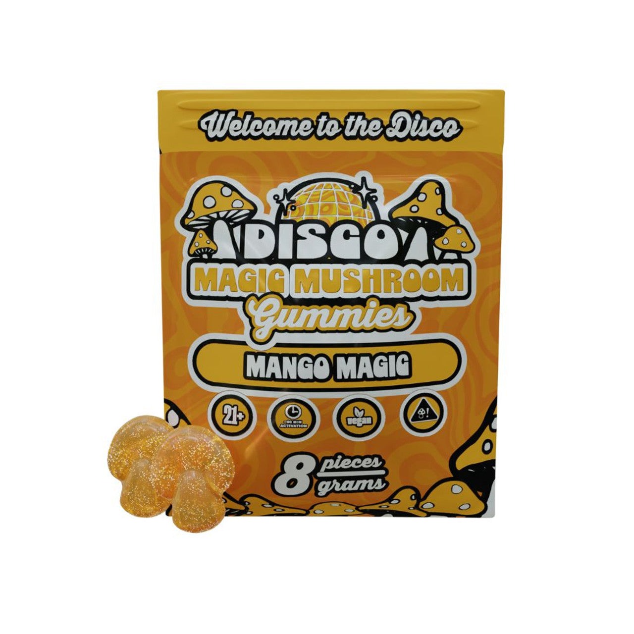 Buy Disco Magic Mushroom Gummies (8000mg) - Mango Magic