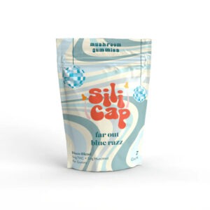 Buy Silicap Disco Blend Mushroom + D9 Gummies - far out blue razz