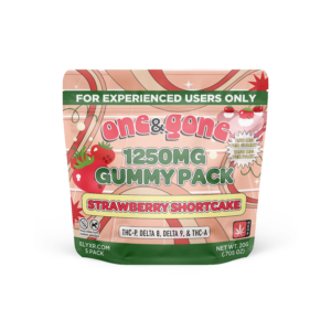 Buy One & Gone Gummies (THC-P, Delta 8, Delta 9, & THC-A) 1250mg - Strawberry Shortcake