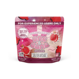 Buy One & Done Gummies (THC-P, HHC-P, THC-B, THC-H & HHC) 750mg - Pomegranate