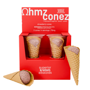 Buy Ohmz 7-OH Infused Conez - Straberry Cones - 2 Cones - 4 Servings - 70mg