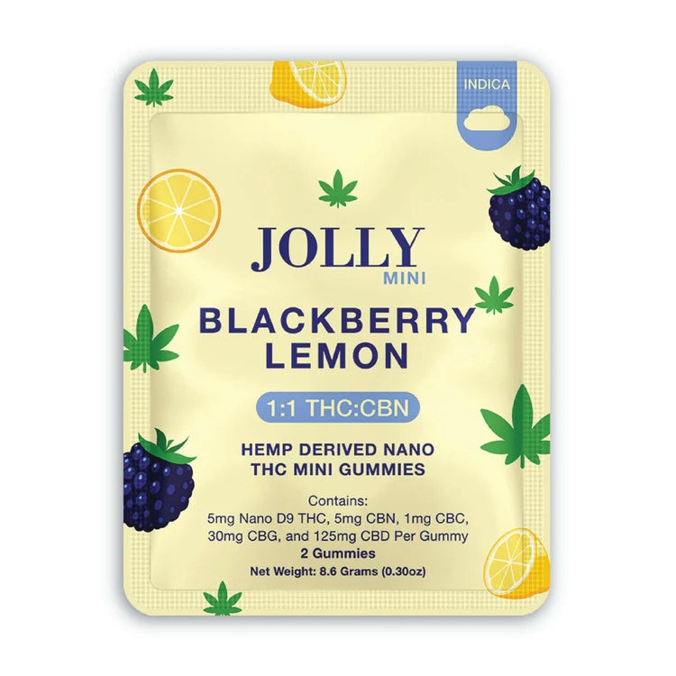 Buy Jolly Mini 1:25 D9 Gummies - Blackberry Lemon - Hemp Derived Nano THC Mini Gummies