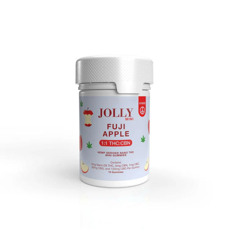 Buy Jolly Mini 1:25 D9 Gummies - Fuji Apple - Hemp Derived Nano THC Mini Gummies