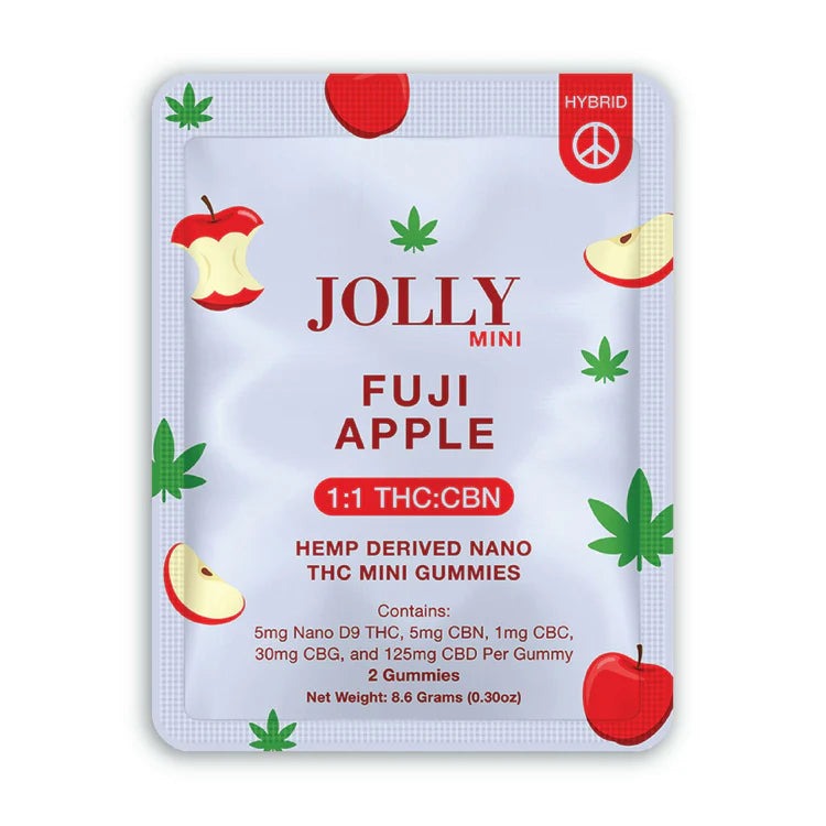 Buy Jolly Mini 1:25 D9 Gummies - Fuji Apple - Hemp Derived Nano THC Mini Gummies