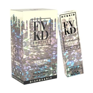 Buy FVKD Exotics THC-A Rosin Disposable (3500mg) - Hybrid Strain ~ Wedding Cake
