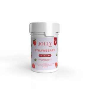 Buy Jolly Mini 1:25 D9 Gummies - Strawberry - Hemp Derived Nano THC Mini Gummies