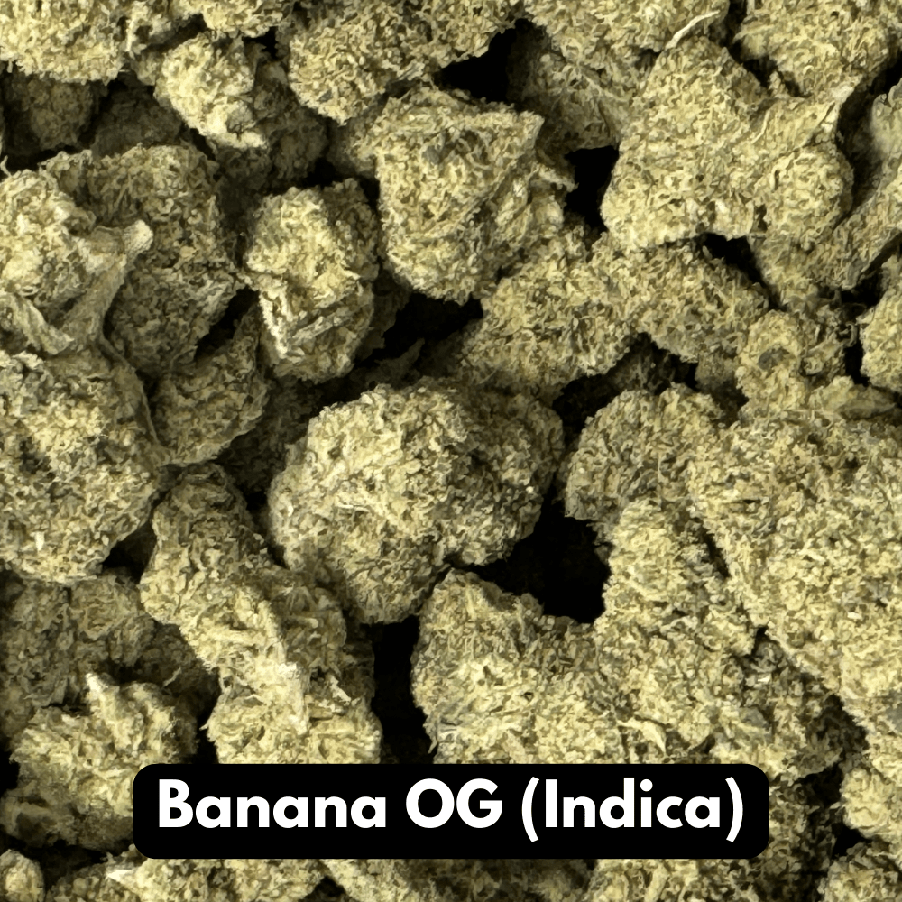 Natural THCA Flower - Banana OG Indica Strain