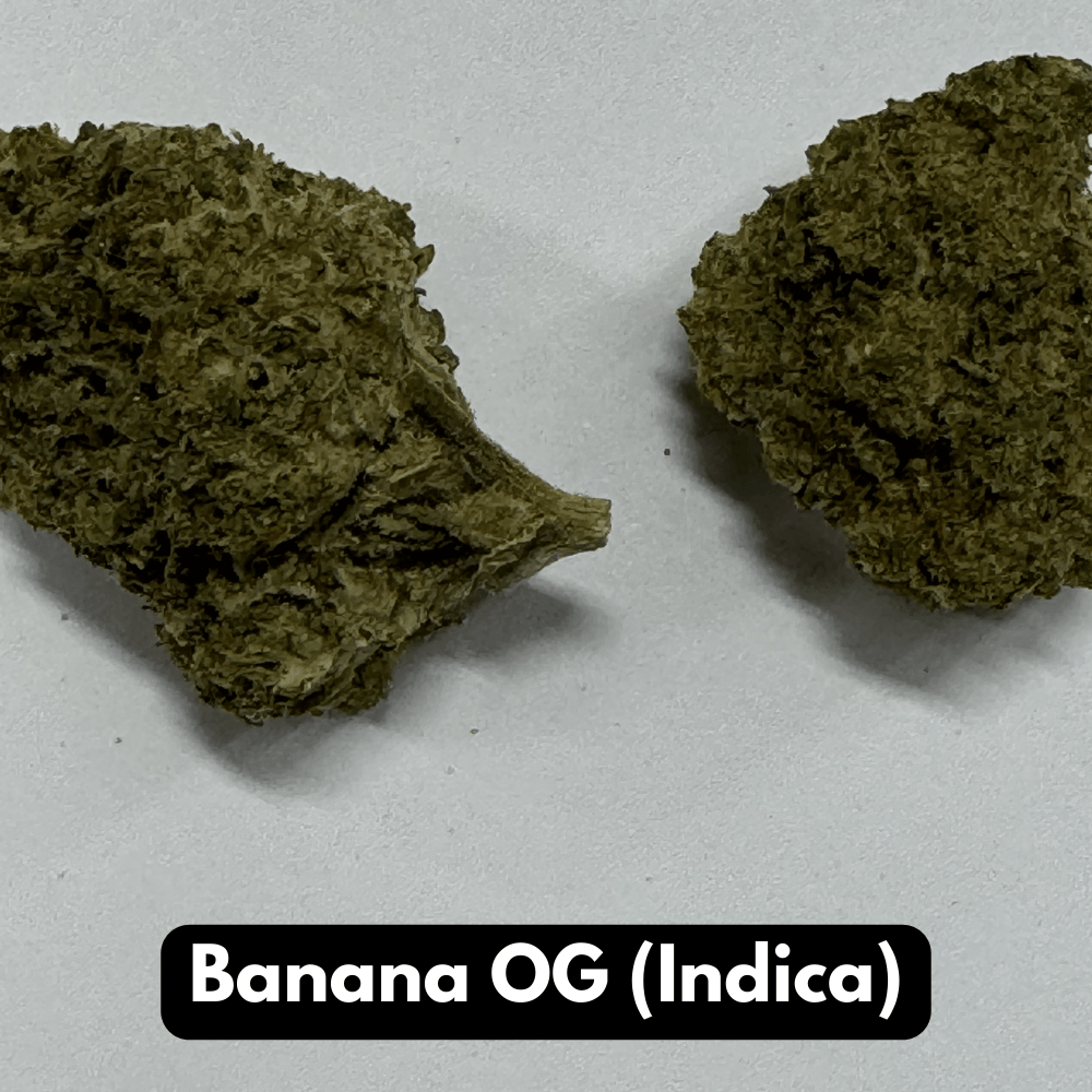 Natural THCA Flower - Banana OG Indica Strain