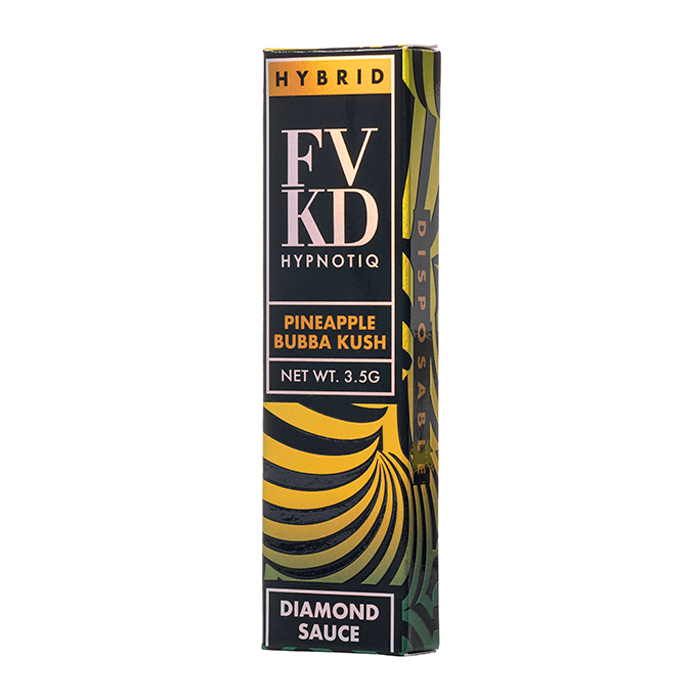 Buy FVKD Hypnotiq THC-A Diamond Sauce Disposable (3500mg) - Indica ~ Pineapple Bubba Kush Strain/Flavor