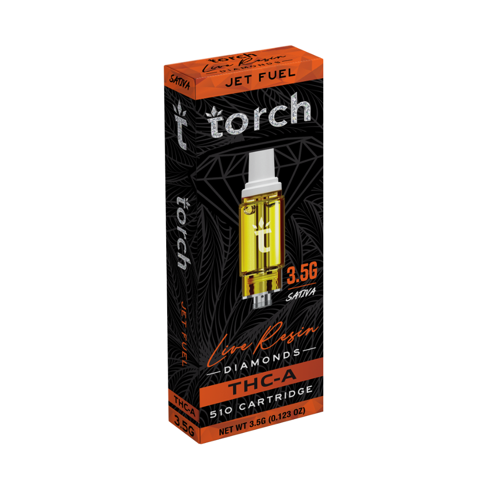 Torch THC-A Live Resin Diamonds Cartridge (3500mg) - Jet Fuel