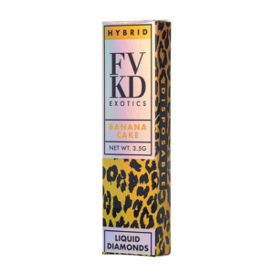 FVKD Exotics Liquid Diamonds Disposable (3500mg) - Banana Cake Strain/Flavor