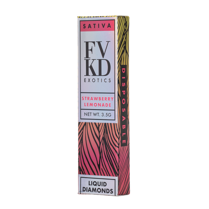 FVKD Exotics Liquid Diamonds Disposable (3500mg) - Strawberry Lemonade Strain/Flavor