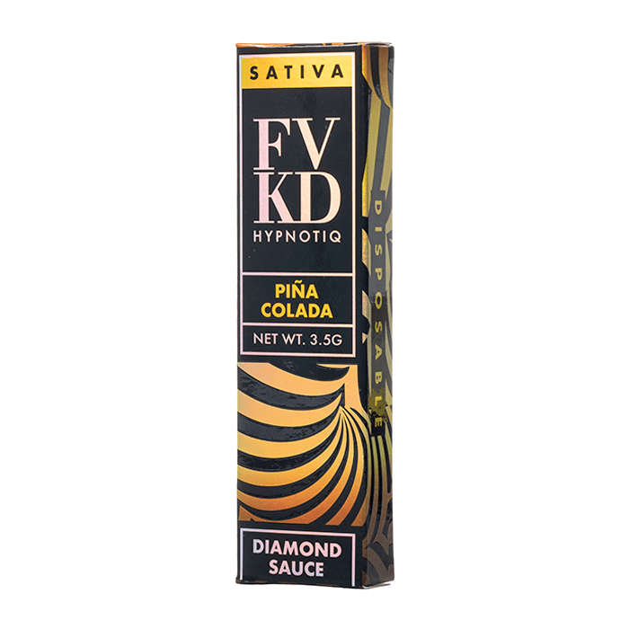 Buy FVKD Hypnotiq THC-A Diamond Sauce Disposable (3500mg) - Indica ~ PINA COLADA Strain/Flavor
