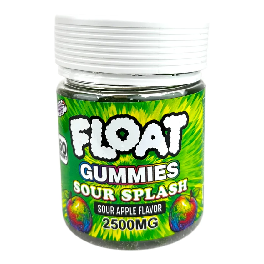 Float Smart Shroom & D9 Gummies (60 Count) - Sour Apple Flavor