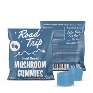 Road Trip Desert Stardust Mushroom Gummies (2 Count) - Blue Raspberry Flavor