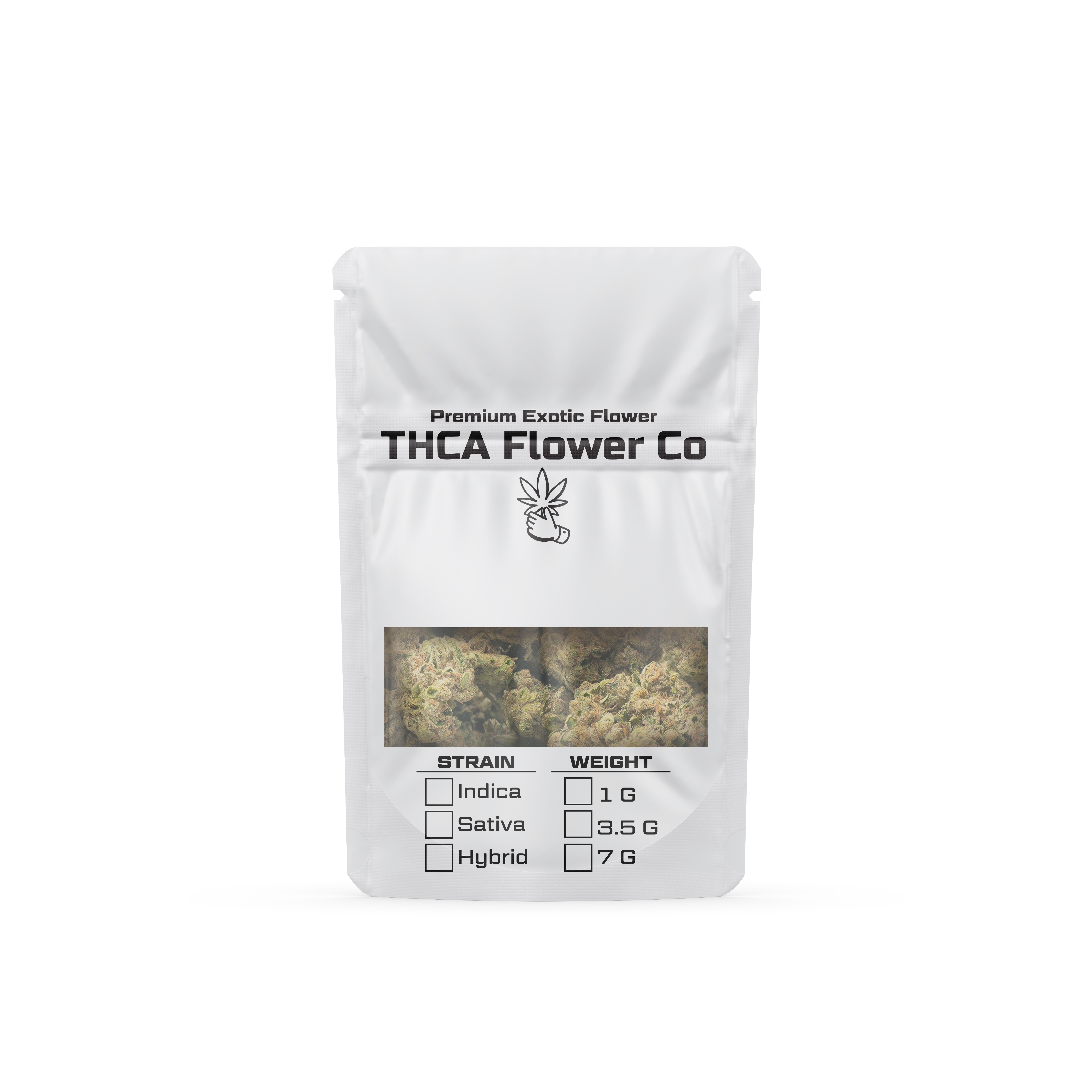 THCA Flower Co - Exotic Mylar Bag