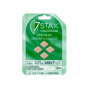 7Stax Premium 7-OH Kratom Alkaloid Tablets (80mg - 4 Count) - Mint Flavor