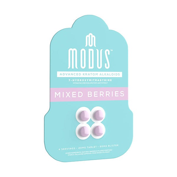 Modus 7Hydroxy Tablets 20mg 4ct Mixed Berries