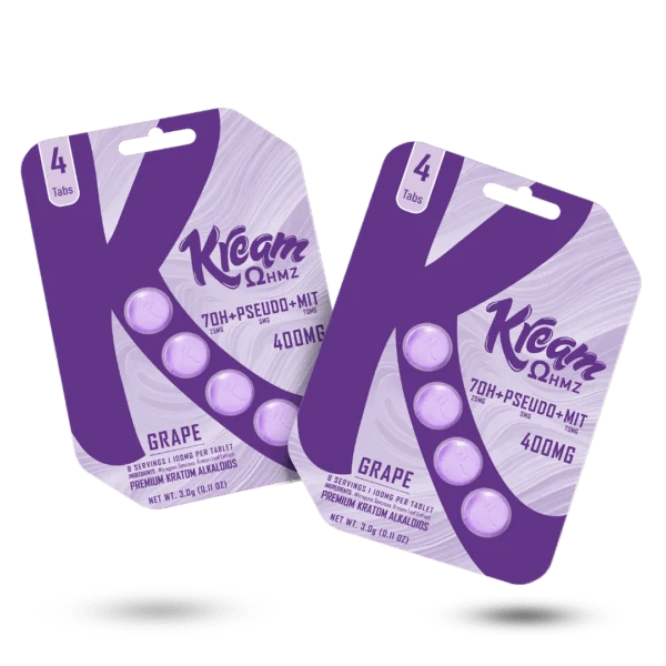 Kream 7-OH + Pseudo + MIT Tablets - Grape Flavor