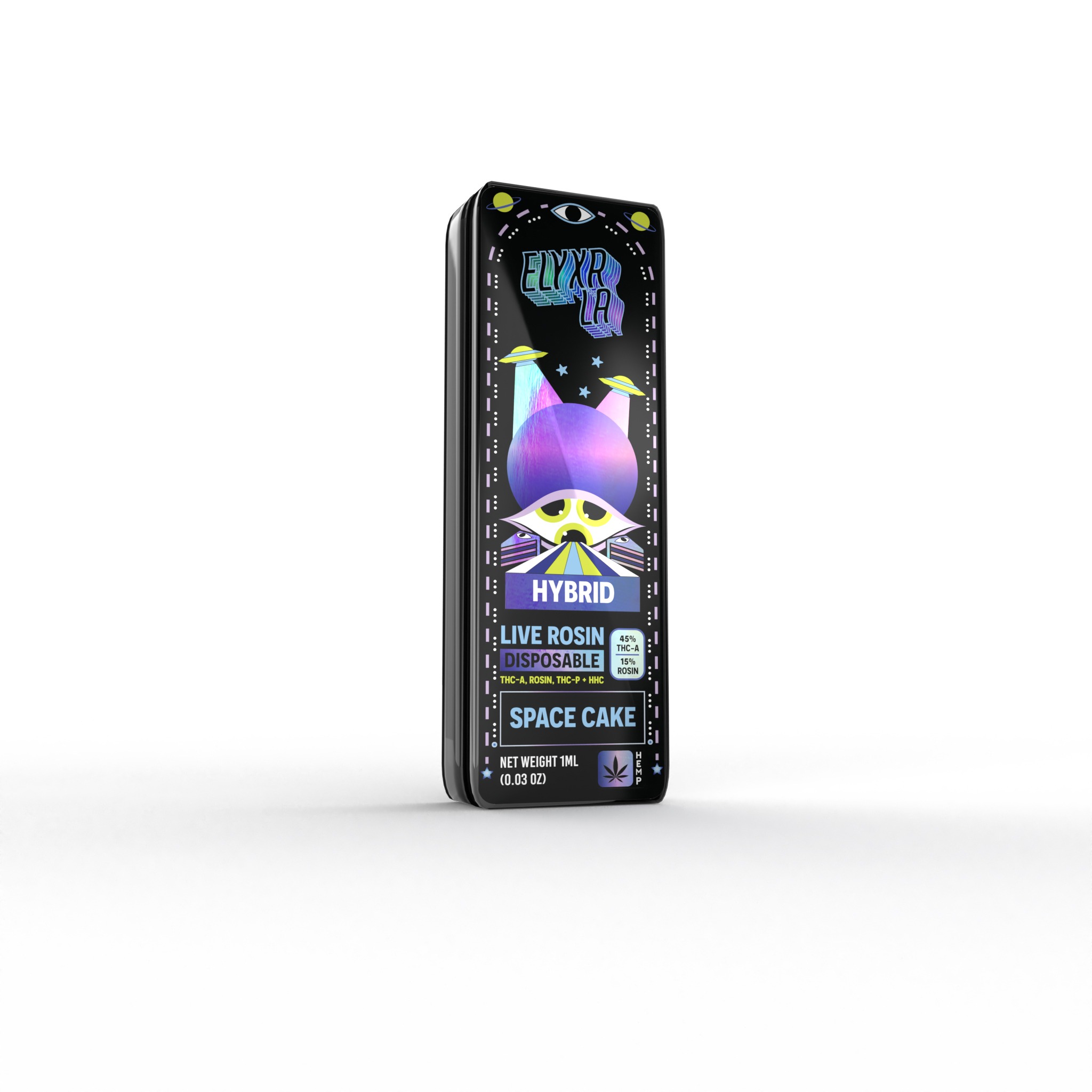 Live Rosin THC-A & THC-P Disposable (1000mg) - Hybrid ~ Space Cake - ELYXR LA