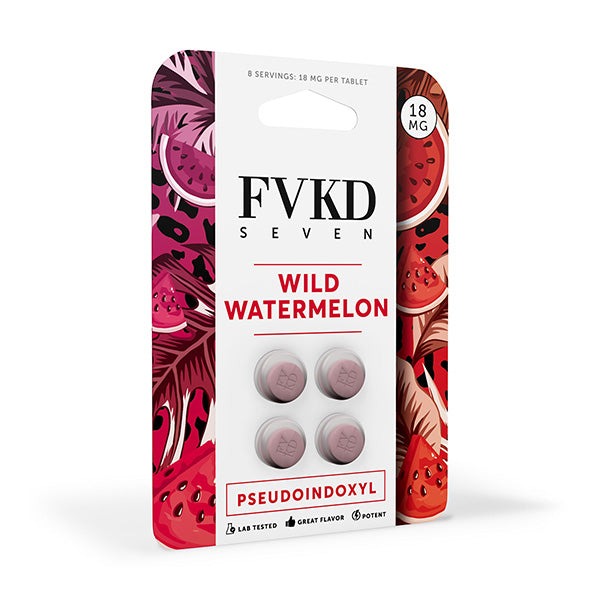 FVKD Seven Pseudo 18mg Tablets, 4ct, Wild Watermelon