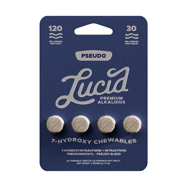 Lucid Pseudo Blend 7-Hydroxy Tablets, 120mg, 4-count