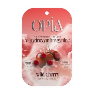 Opia 7OH Kratom Tablets, 80mg, 4-count, Wild Cherry