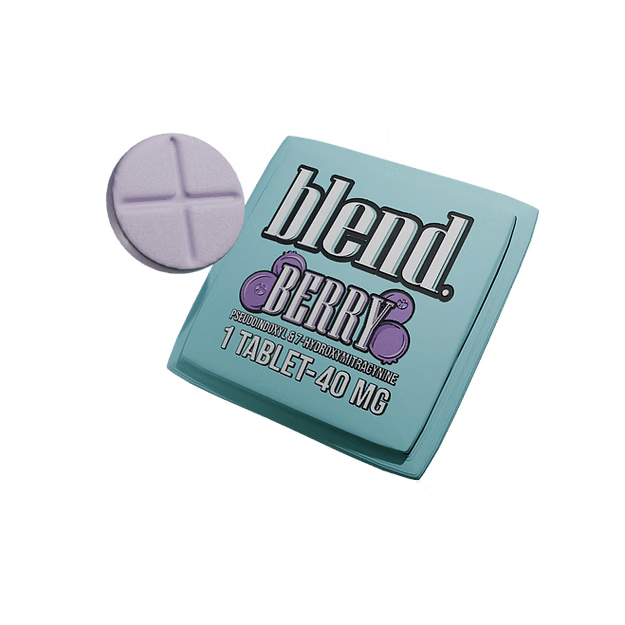 Blend Extra Strength 7-OH + Pseudo Tablets - Berry - 1 Count 40MG