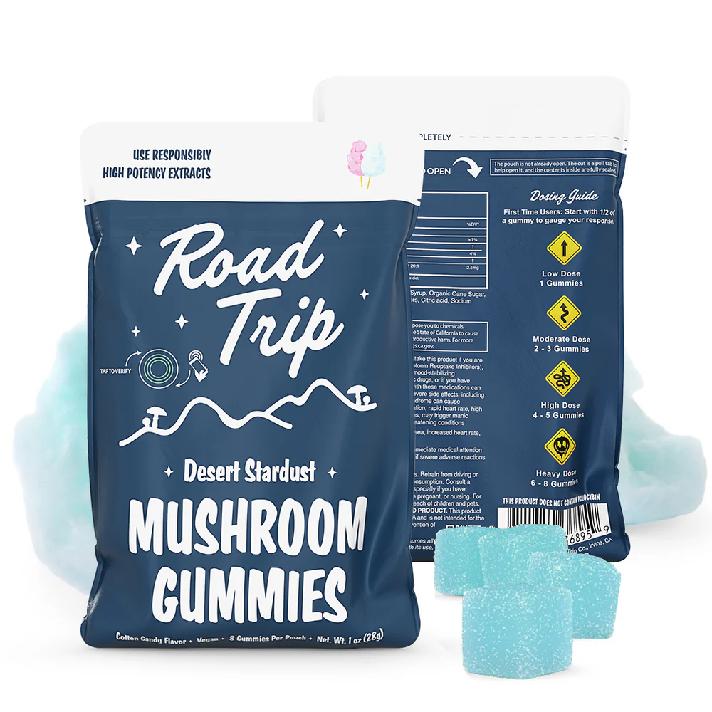 Road Trip Desert Stardust Mushroom Gummies (8 Count) - Sunset Punch
