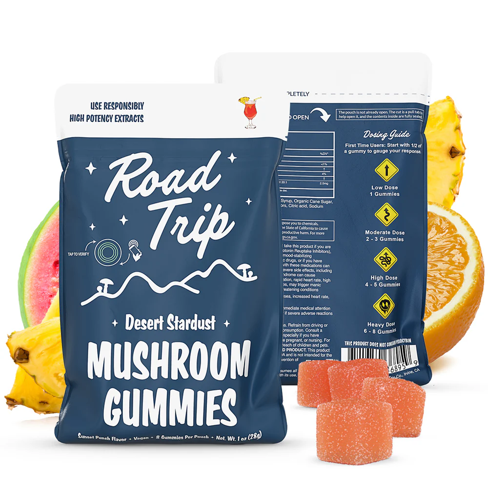 Road Trip Desert Stardust Mushroom Gummies (8 Count) - Watermelon