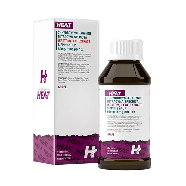 Straight Heat 7OH Sippin Syrup - Grape Flavor