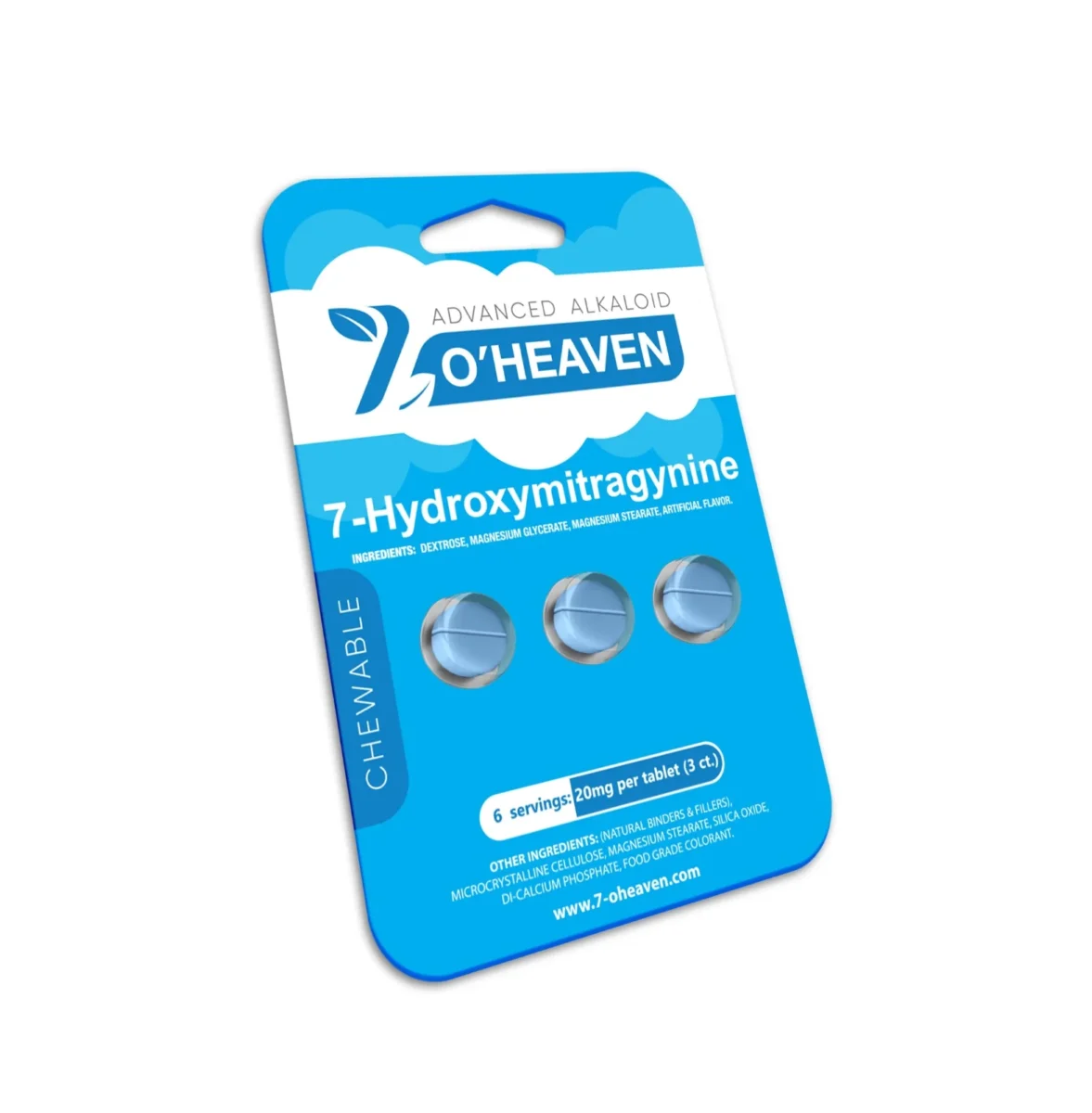 7-O’Heaven Advanced Alkaloid Kratom Tablets - 3 Count