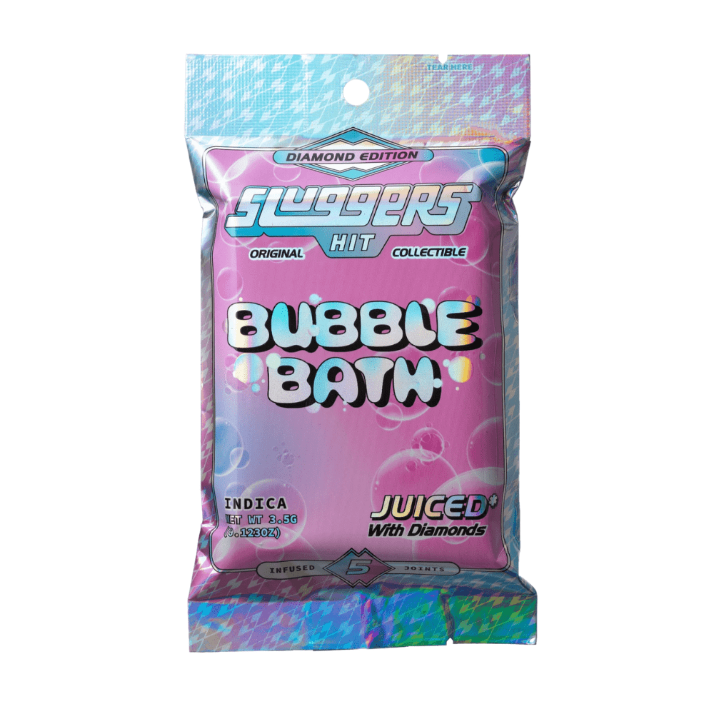 Sluggers Juiced* 5 Pack THC-A Pre-Rolls (3500mg) - Bubble Bath